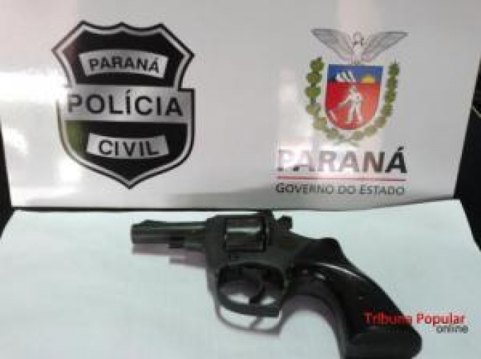 Policia Civil de Medianeira prende “Bocão” com revolver na cintura