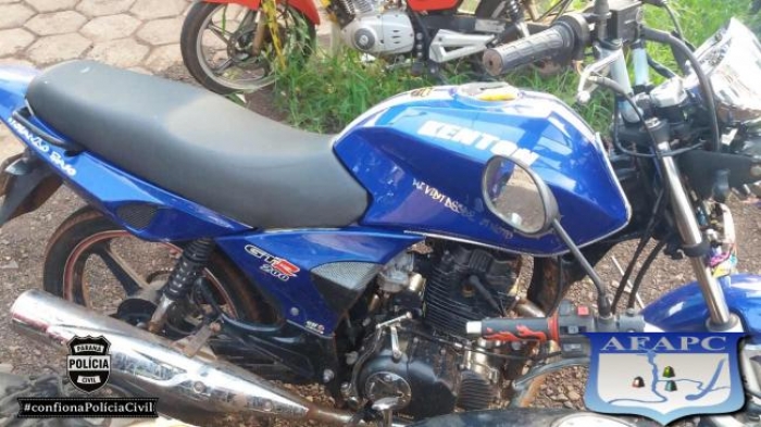 GDE de Foz do Iguaçu recupera motocicleta furtada
