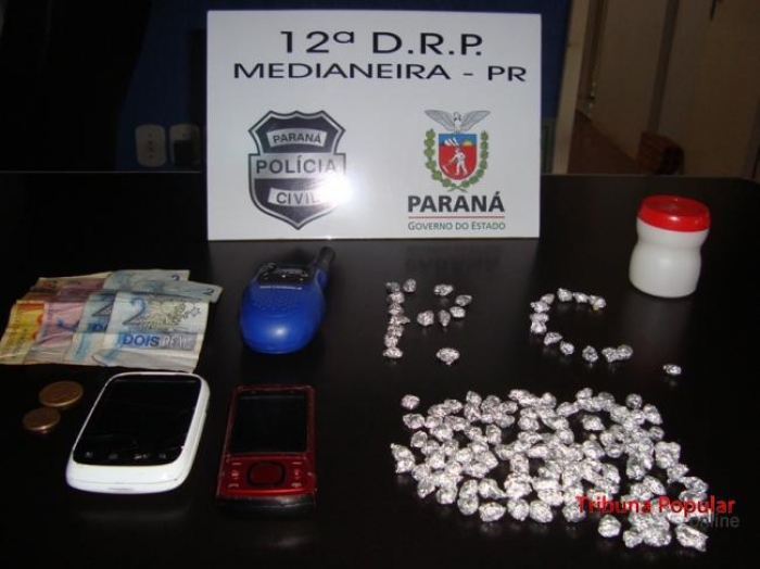 Ponto de tráfico de drogas é estourado pela Policia Civil de Medianeira