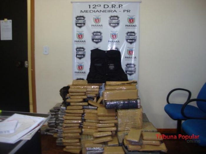 Polícia Civil de Medianeira apreende 350 quilos de maconha
