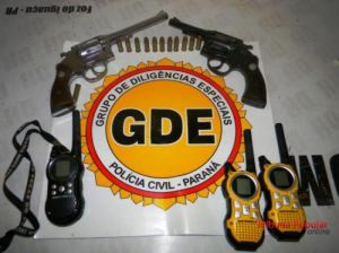 Grupo de Diligências Especiais da 6ª SDP apreendem dois revólveres no Jardim Colombeli