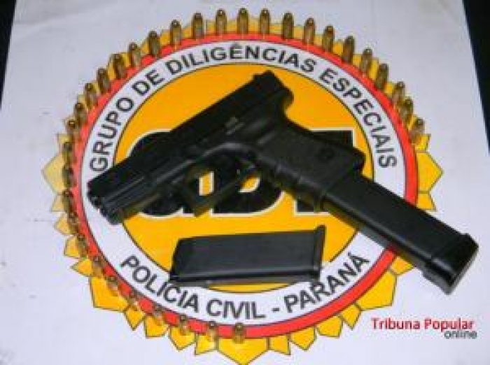 Operação entre Policiais Civis do GDE e Guardas Municipais do GTA apreendem pistola 9mm