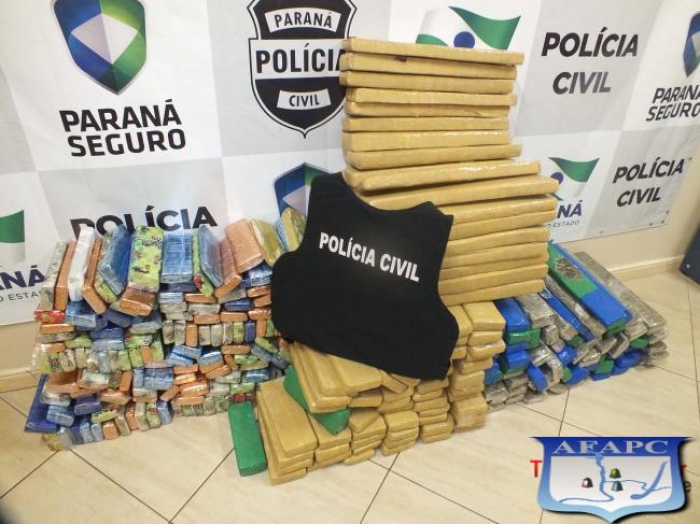 Policiais Civis do GDE apreendem 380 Kg de maconha após perseguição