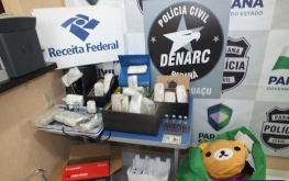 DENARC e Receita Federal apreendem munições e drogas na BR-277
