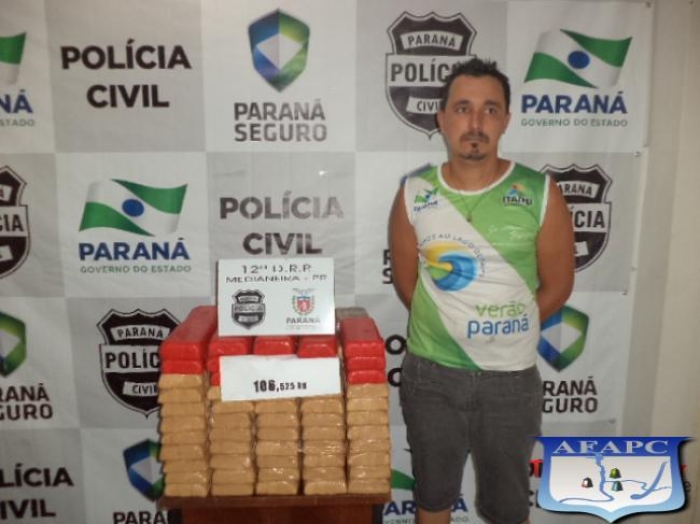 Polícia Civil de Medianeira apreende 106 quilos de crack