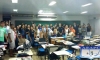 Alunos da Faculdades Unificadas de Foz do Iguaçu (UNIFOZ) assistem palestra sobre atividade policial