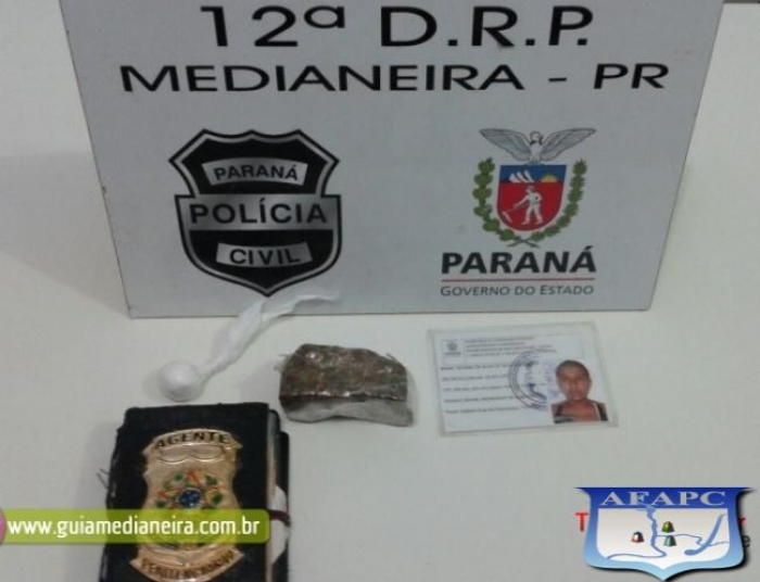 PC DE MEDIANEIRA PRENDE MULHER QUE TRAZIA DROGAS PARA O MARIDO NA CADEIA