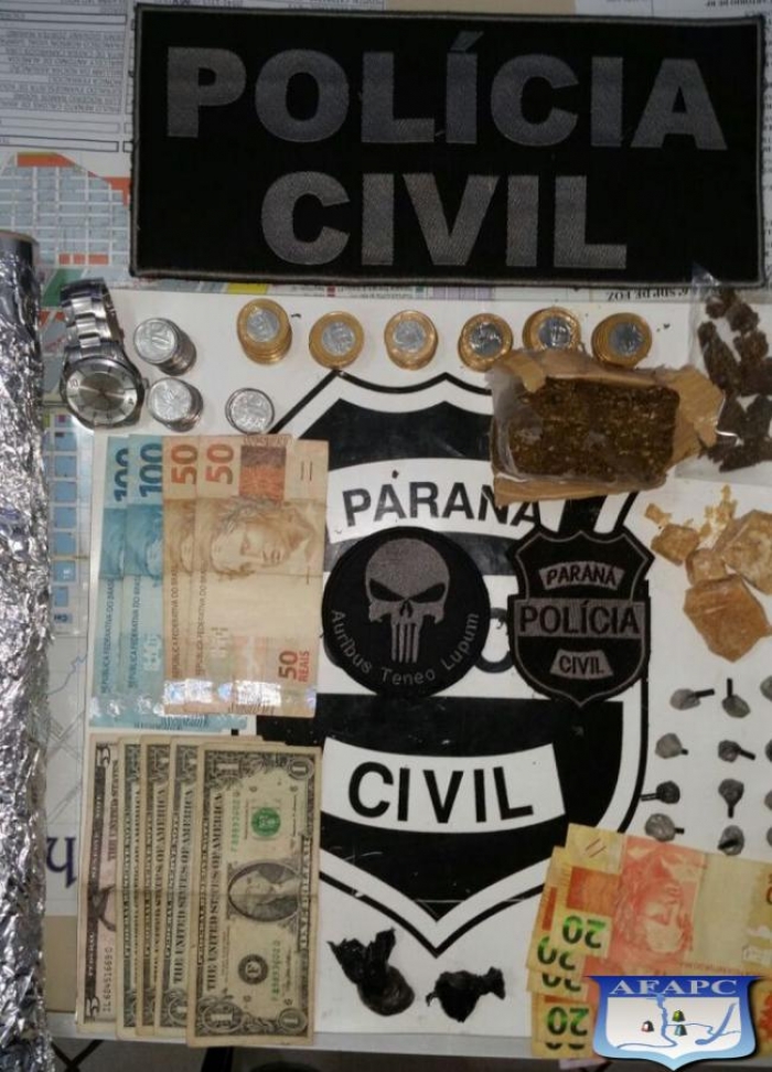 Policiais de Santa Terezinha do Itaipu prendem traficantes