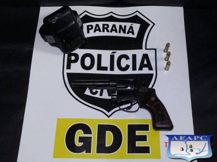 POLICIA CIVIL PRENDE FORAGIDO COM REVOLVER 38 NA GLEBA GUARANI