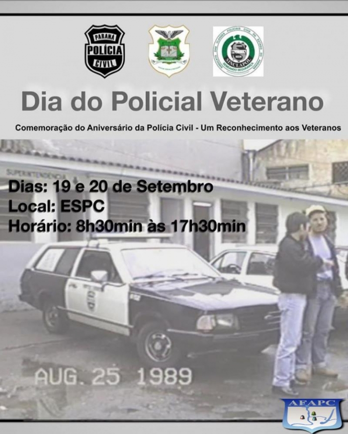 Alterada a data de comemoração do Dia do Policial Veterano 
