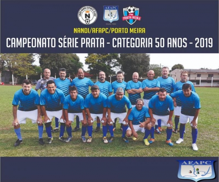 Time do NANDI/AFAPC/PORTO MEIRA - Categorias 50 e 55 anos - seguem firme no campeonato Série Prata da AREVEFI.